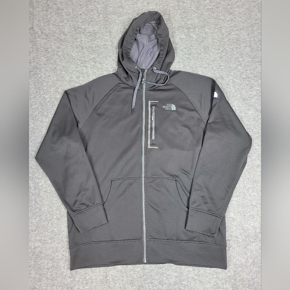The North Face Men's Full Zip Hoodie Jacket Size XL Black Full Zipper